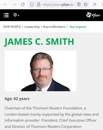 James Smith Pfizer Board Member