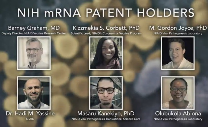 NIH mRNA Vaccine Patent Holders